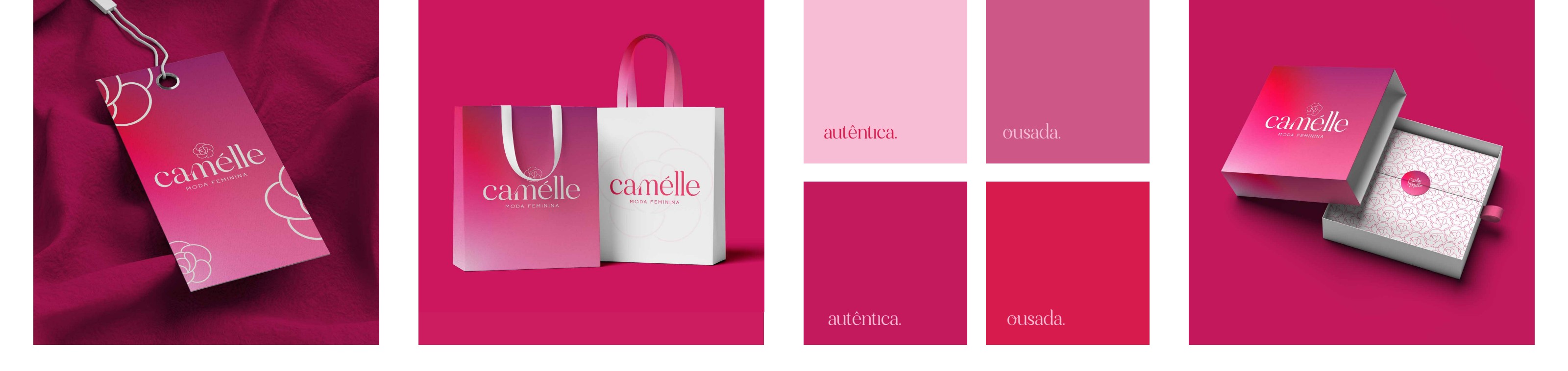Camélle — grid de aplicações da marca