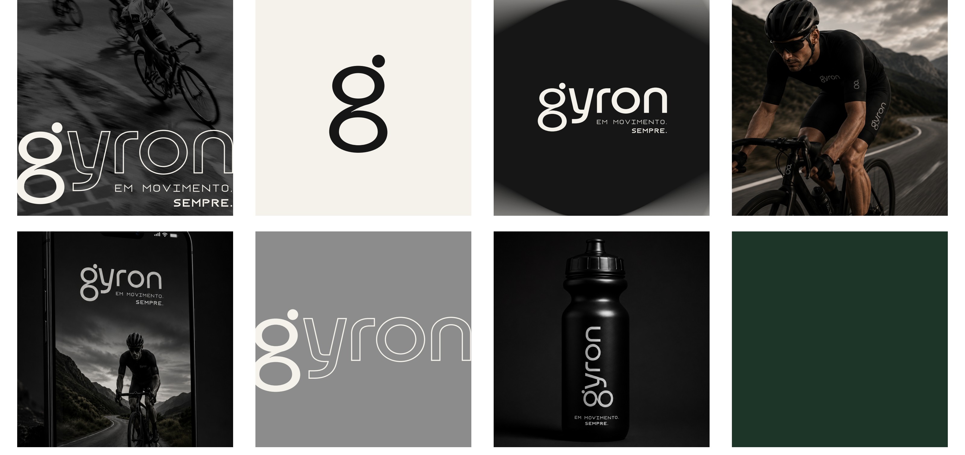 GYRON — moodboard da identidade visual